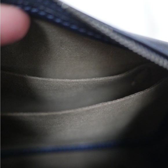 Pugnetti Micro Tool Bag in dark blue with black hardware - Picture 6 of 11